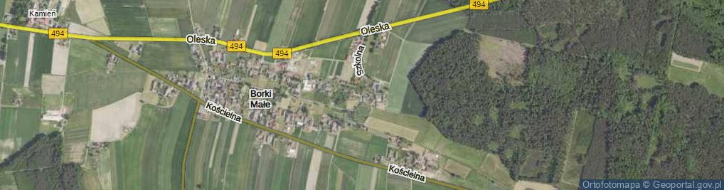 Zdjęcie satelitarne Szkolna ul.